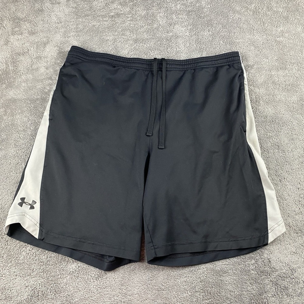 Under Armour Shorts Mens Large Black Athletic Loose Fit